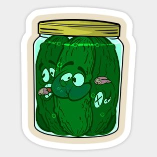 Jar of Drowning Pickles Sticker